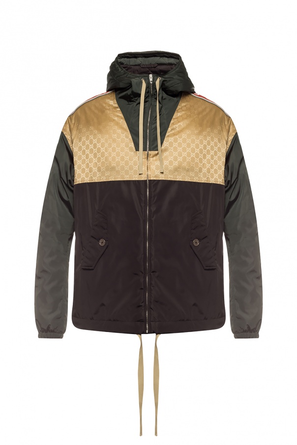 Black Rain jacket with logo Gucci Vitkac GB